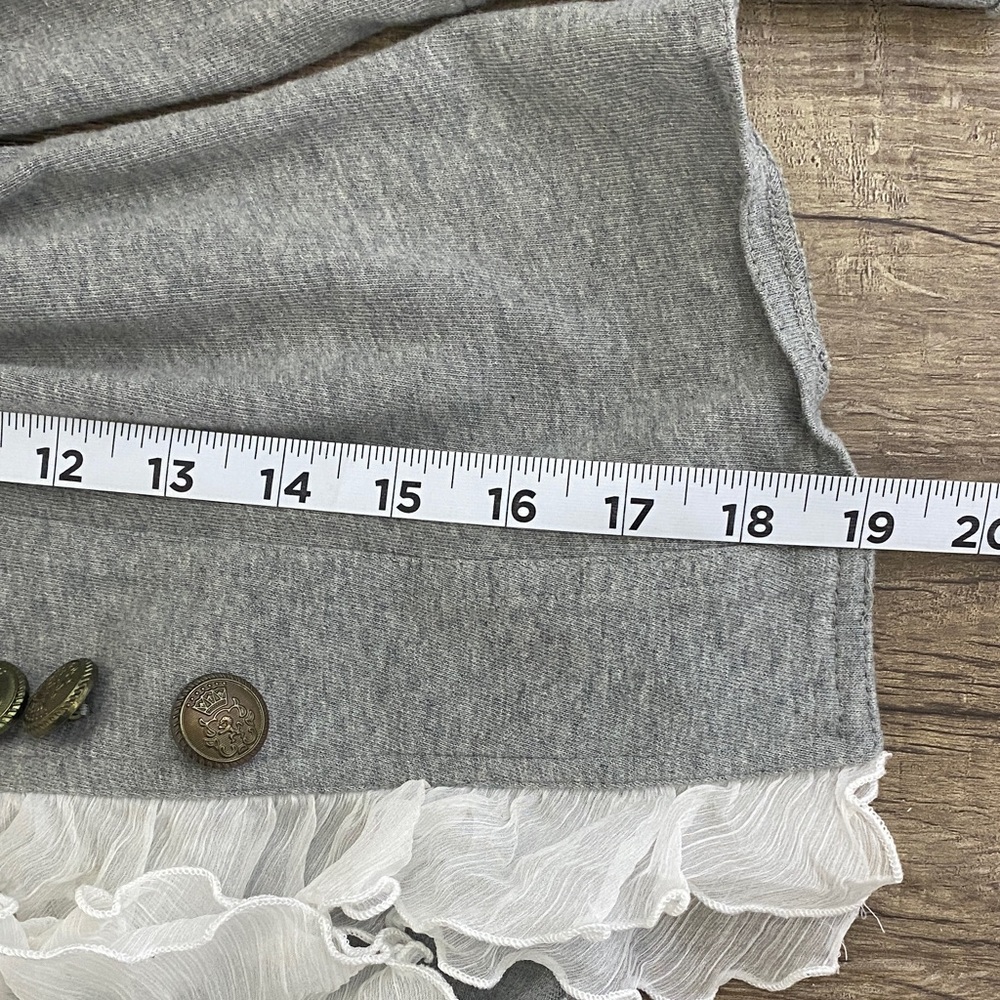 Insight Gray Ruffled Women's Blazer - Picture 9 of 9